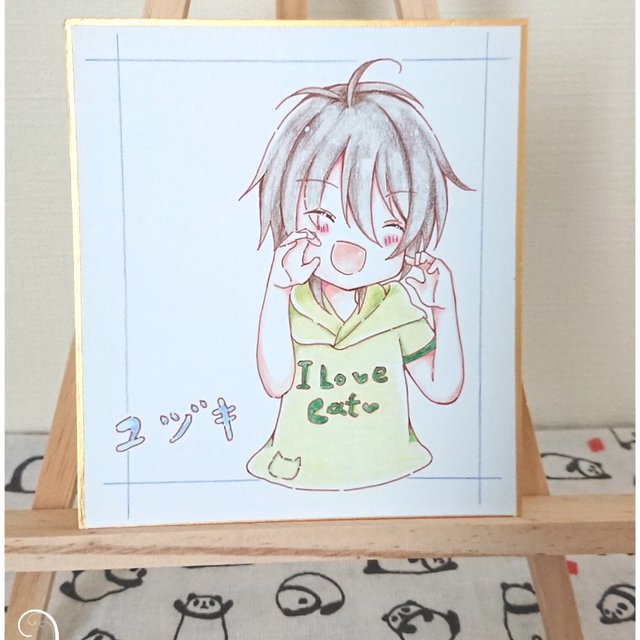 創作イラスト ユヅキ ミニ色紙 ハンドメイドマーケット Minne 創作イラスト ユヅキ ミニ色紙 ハンドメイドマーケット Minne