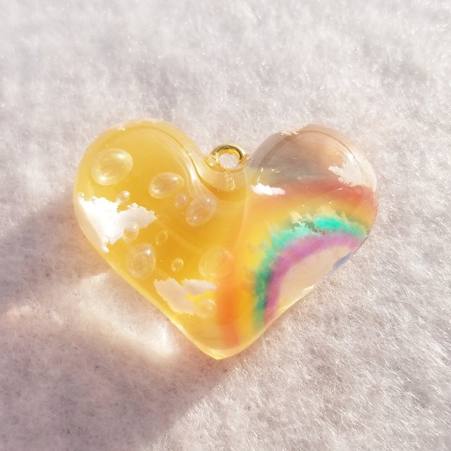 ハートの空 虹とシャボン玉 ハンドメイドマーケット Minne ハートの空 虹とシャボン玉 ハンドメイドマーケット Minne