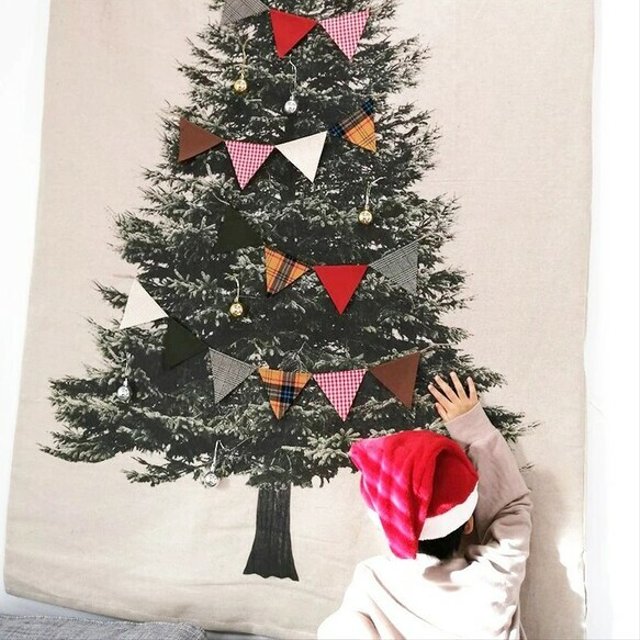 クリスマス ガーランド キット ７種類21枚の布と麻ひも 作り方がセット ミシンがいらない手芸キット お子さまとご一緒に 送料無料 ハンドメイドマーケット Minne