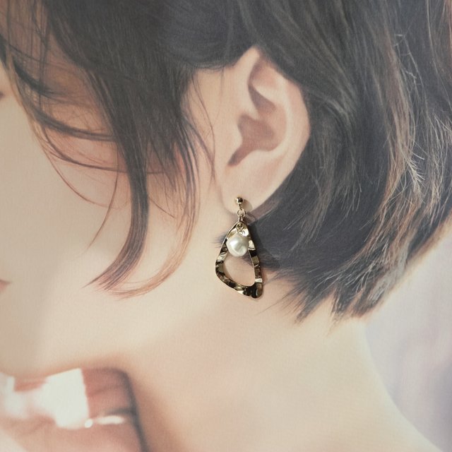 なみなみゴールドパールピアス ハンドメイドマーケット Minne なみなみゴールドパールピアス ハンドメイドマーケット Minne