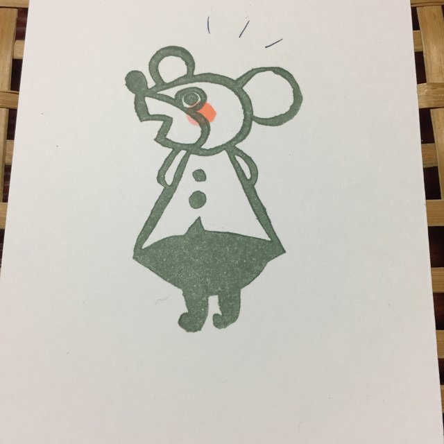 消しゴムはんこ かしこまったネズミ ハンドメイドマーケット Minne 消しゴムはんこ かしこまったネズミ ハンドメイドマーケット Minne