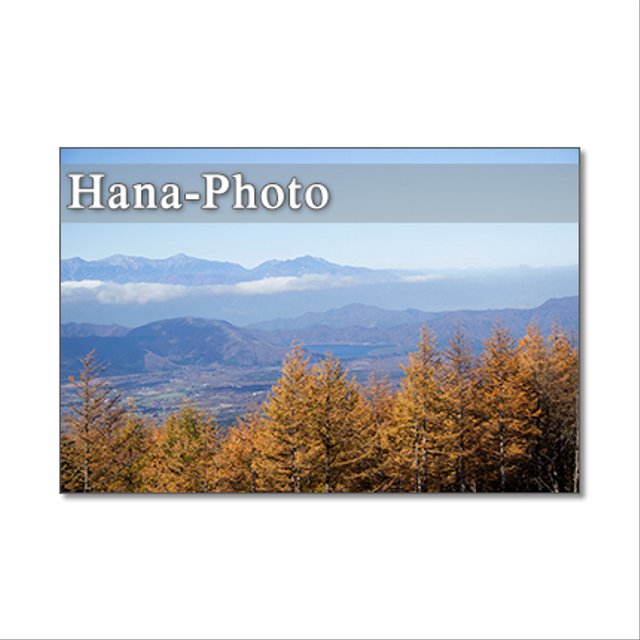 1268) 富士山周辺の美しい秋の風景　　　5枚組ポストカード