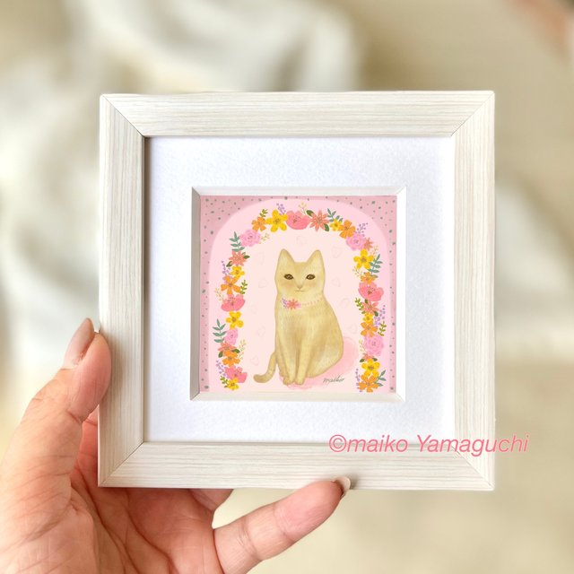 花のアーチの中で ミニ額縁イラスト Minne 日本最大級のハンドメイド 手作り通販サイト 花のアーチの中で ミニ額縁イラスト Minne 日本最大級のハンドメイド 手作り通販サイト