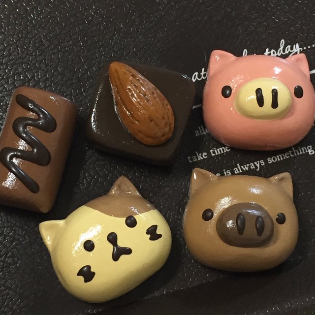 フェイクスイーツ 動物チョコレートセット Minne 日本最大級のハンドメイド 手作り通販サイト