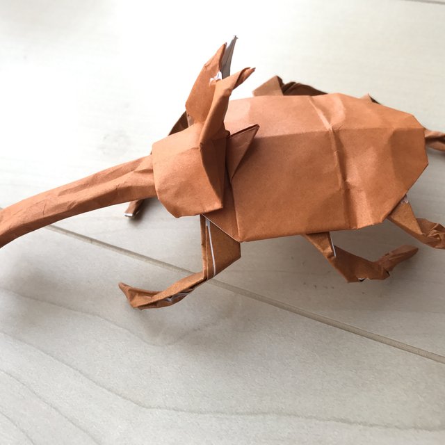 カブトムシ 折り紙アート ハンドメイドマーケット Minne カブトムシ 折り紙アート ハンドメイドマーケット Minne