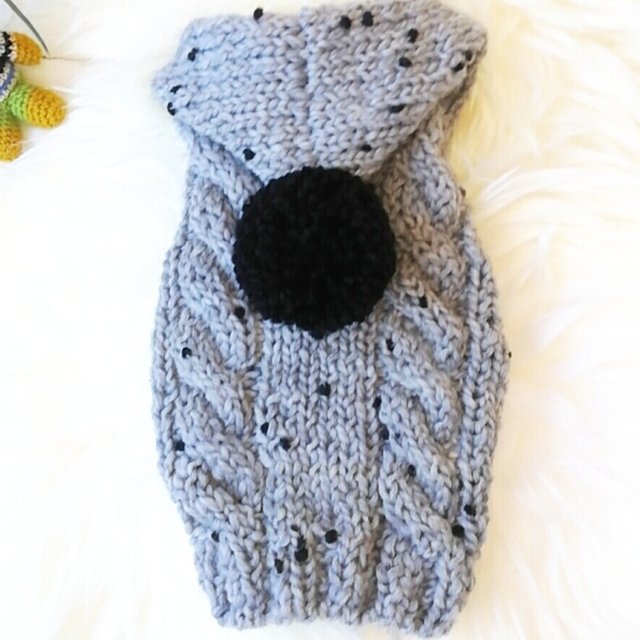 S 124犬 猫用手編みセーター S 124犬 猫用手編みセーター