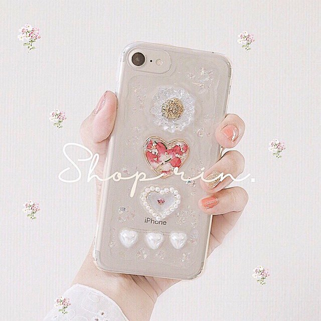 フラワーガーリー きらきらiphoneケース ハンドメイドマーケット Minne フラワーガーリー きらきらiphoneケース ハンドメイドマーケット Minne