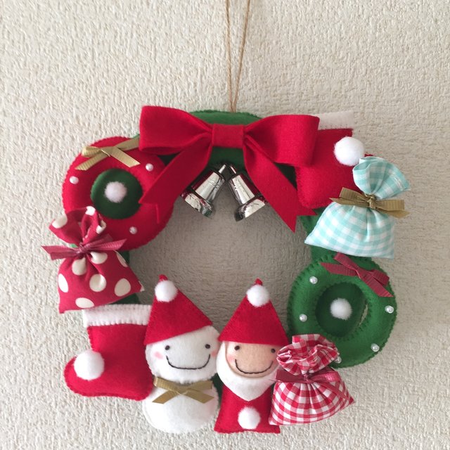 Tomomi556さま専用 クリスマス フェルトリース ハンドメイドマーケット Minne Tomomi556さま専用 クリスマス フェルトリース ハンドメイドマーケット Minne