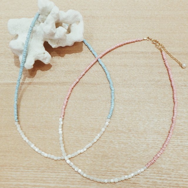 Color shell Necklace/14kgf カーラーシェルネックレス