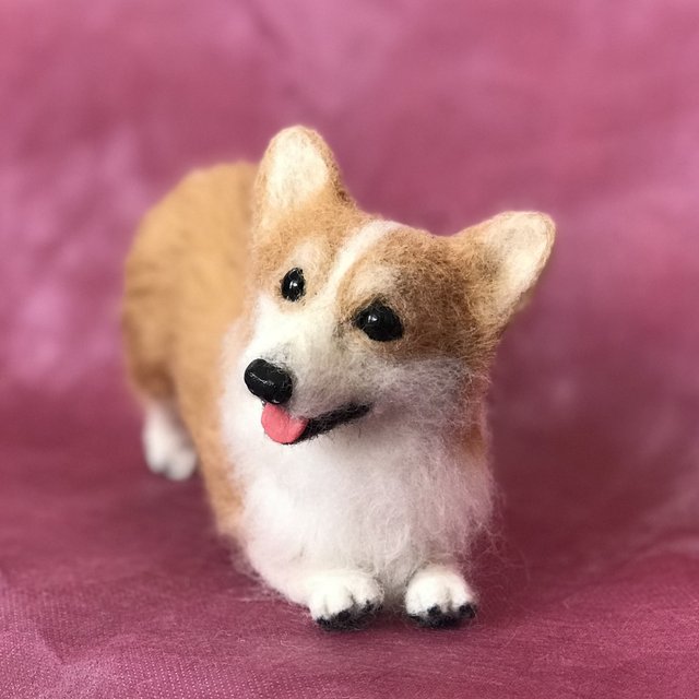 羊毛フェルト コーギー 犬 プレイバウ おじぎのポーズ ハンドメイドマーケット Minne 羊毛フェルト コーギー 犬 プレイバウ おじぎのポーズ ハンドメイドマーケット Minne