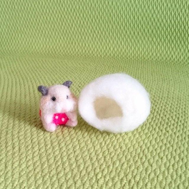 いちご大福キンクマハムスター 羊毛フェルト ハンドメイドマーケット Minne いちご大福キンクマハムスター 羊毛フェルト ハンドメイドマーケット Minne