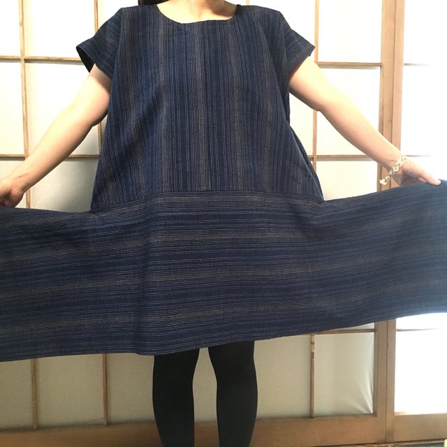 変形ワンピース 綿絣 着物リメイク Minne 日本最大級のハンドメイド 手作り通販サイト 変形ワンピース 綿絣 着物リメイク Minne 日本最大級のハンドメイド 手作り通販サイト