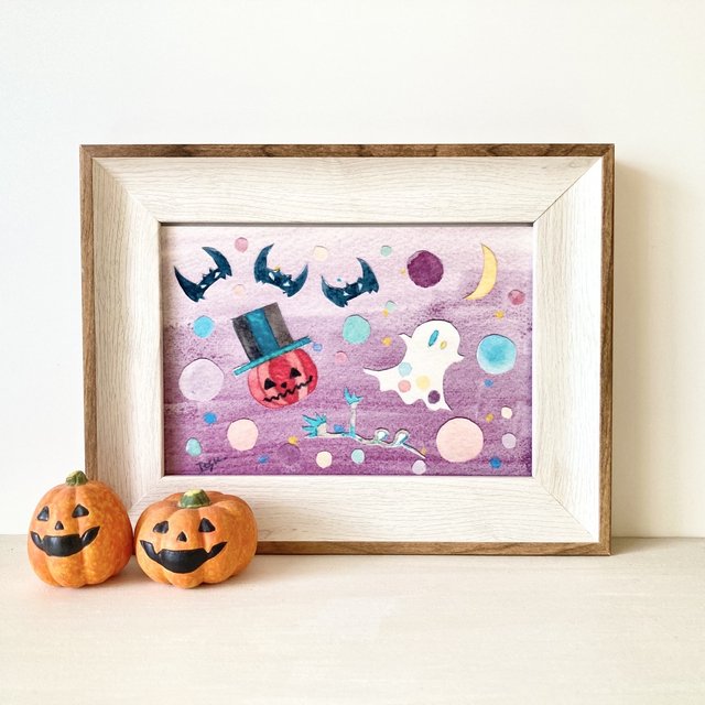 ポスター 貼り絵 透明水彩画 紫のハロウィン 北欧イラスト ハロウィンインテリア ハロウィンギフト 北欧インテリア ナチュラルインテリア ハロウィンポスター ハンドメイドマーケット Minne ポスター 貼り絵 透明水彩画 紫のハロウィン 北欧イラスト ハロウィンインテリア ハロウィンギフト 北欧インテリア ナチュラルインテリア ハロウィンポスター ハンドメイドマーケット Minne