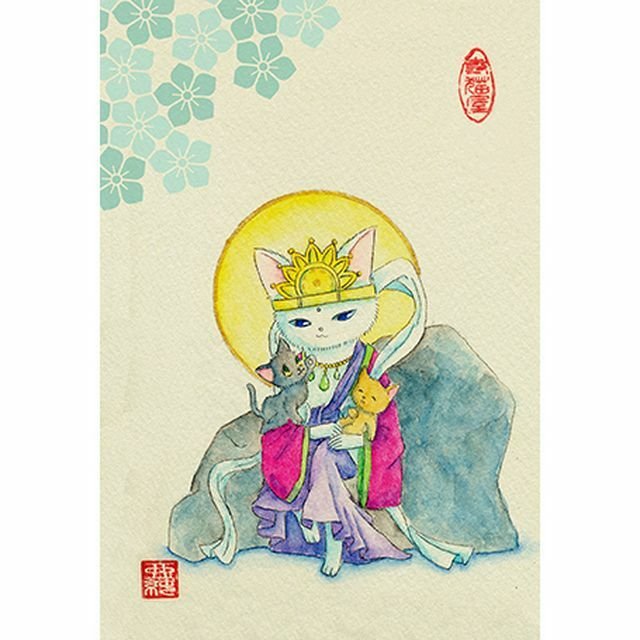 にゃん仏画 ポストカード 慈母観音 2種類 Minne 日本最大級のハンドメイド 手作り通販サイト にゃん仏画 ポストカード 慈母観音 2種類 Minne 日本最大級のハンドメイド 手作り通販サイト