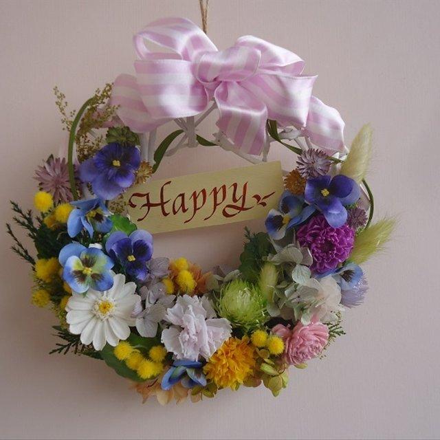 パンジーとミモザ お花がいっぱいの春のお庭みたいなリース 誕生日 結婚祝い ハンドメイドマーケット Minne パンジーとミモザ お花がいっぱいの春のお庭みたいなリース 誕生日 結婚祝い ハンドメイドマーケット Minne