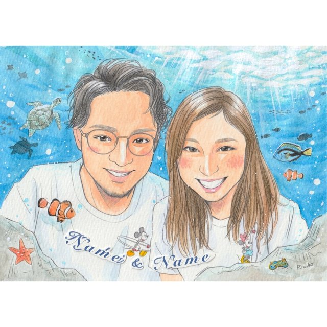 こだわり背景 結婚 記念日お祝いの似顔絵 フレーム付 水彩画 2名様用 2lサイズ Minne 日本最大級のハンドメイド 手作り通販サイト こだわり背景 結婚 記念日お祝いの似顔絵 フレーム付 水彩画 2名様用 2lサイズ Minne 日本最大級のハンドメイド 手作り通販サイト