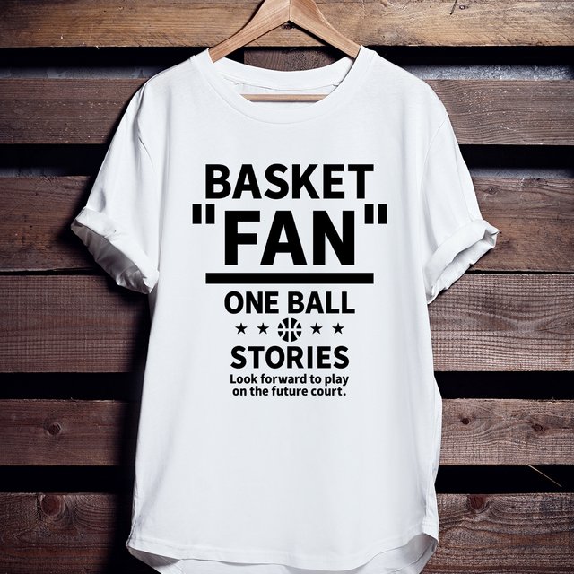 バスケTシャツ「BASKET FAN」