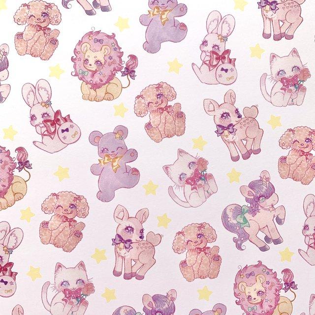 デザインペーパー ゆめかわアニマルズ Minne 日本最大級のハンドメイド 手作り通販サイト デザインペーパー ゆめかわアニマルズ Minne 日本最大級のハンドメイド 手作り通販サイト