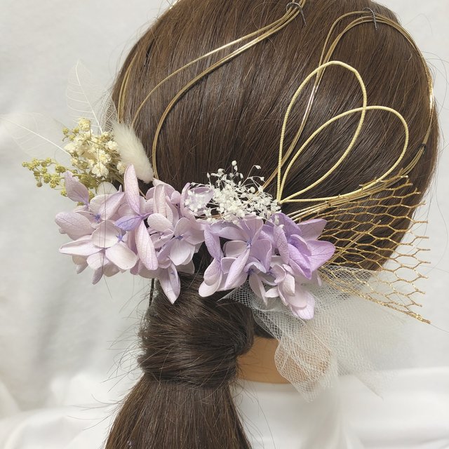 熱販売 No.1155 髪飾り 成人式 結婚式 卒業式 豪華 ポニーテールヘア 