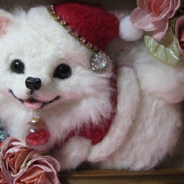 クリスマス 羊毛フェルト 可愛いポメラニアンの立体額 犬 ゆこりん工房 ハンドメイドマーケット Minne クリスマス 羊毛フェルト 可愛いポメラニアンの立体額 犬 ゆこりん工房 ハンドメイドマーケット Minne