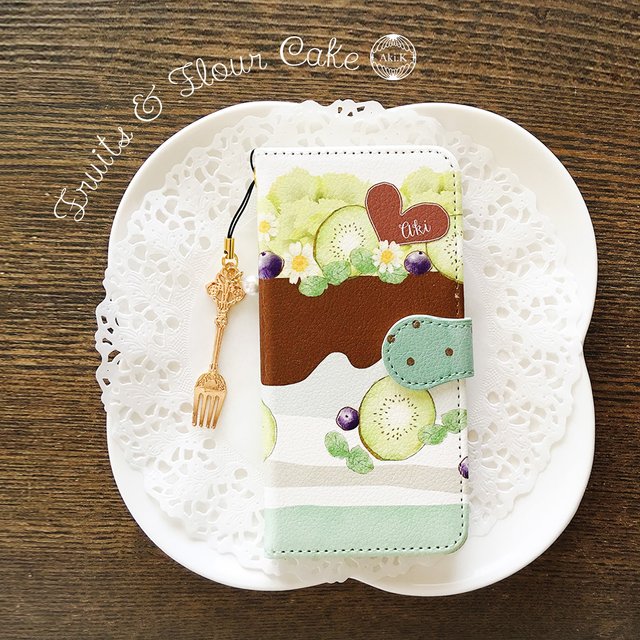 ケースとお揃い 壁紙に使えるデータ付き 名入れ フルーツとお花のケーキ 手帳型スマホケース チョコミント系 ストラップ付き Minne 日本最大級のハンドメイド 手作り通販サイト ケースとお揃い 壁紙に使えるデータ付き 名入れ フルーツとお花のケーキ 手帳型スマホケース チョコミント系 ストラップ付き Minne 日本最大級のハンドメイド 手作り通販サイト