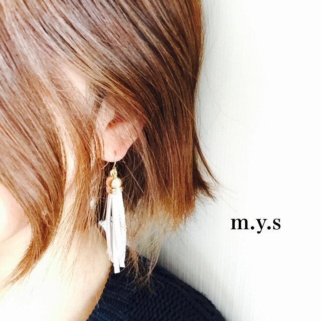 ショートヘアに 大きめタッセルピアス イヤリング ハンドメイドマーケット Minne ショートヘアに 大きめタッセルピアス イヤリング ハンドメイドマーケット Minne