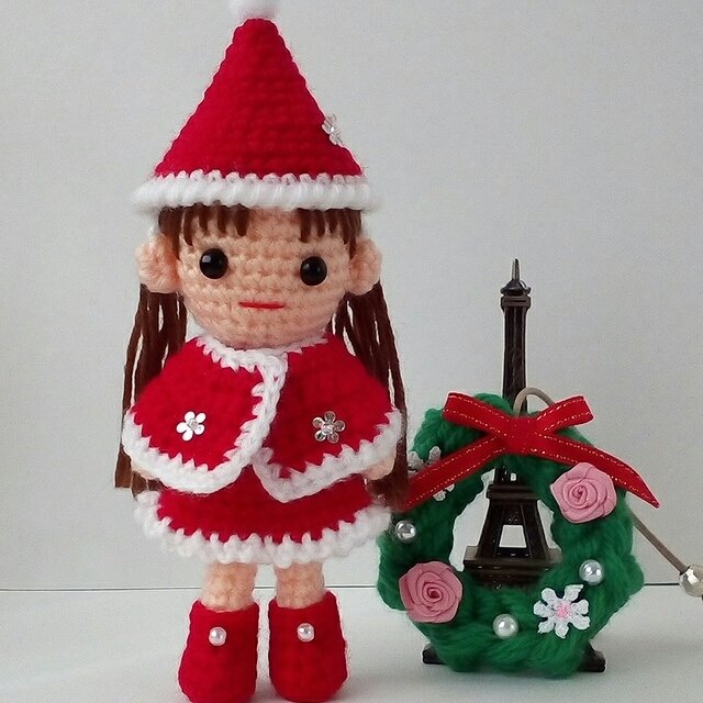 サンタ服の女の子 クリスマスドール あみぐるみ ハンドメイドマーケット Minne サンタ服の女の子 クリスマスドール あみぐるみ ハンドメイドマーケット Minne
