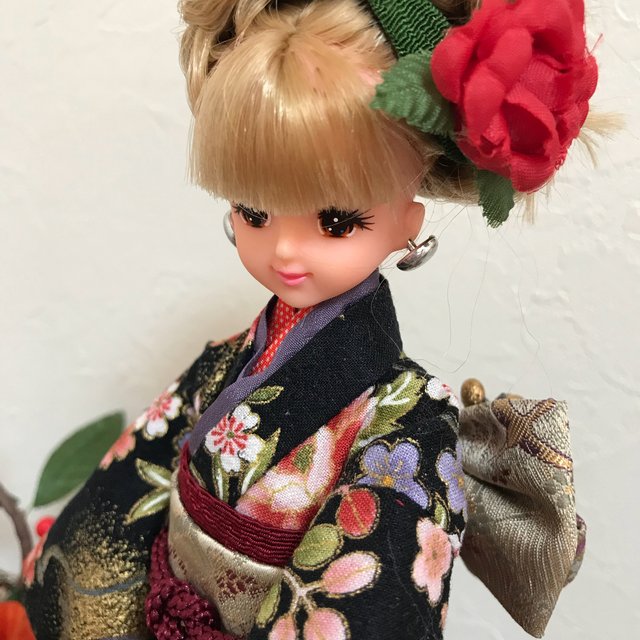 バービー人形のお着物お着付け例 Gekiyasu Senchaku - クラフト/布製品 