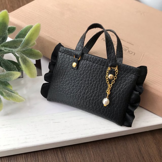 リカちゃんバッグ 黒 ハンドメイドマーケット Minne リカちゃんバッグ 黒 ハンドメイドマーケット Minne