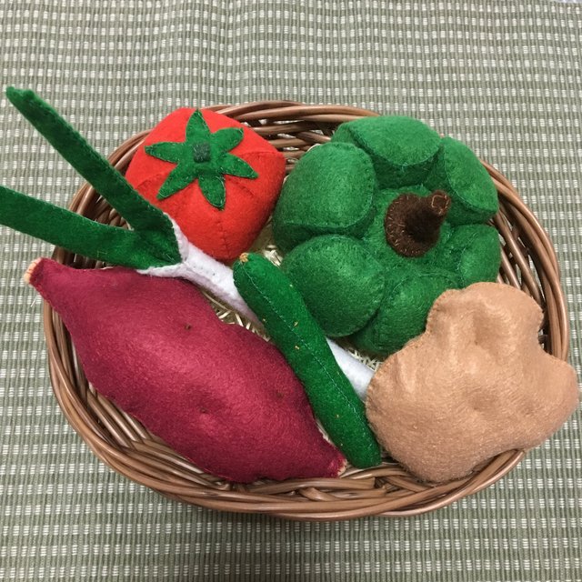 フェルトままごと 野菜セット ハンドメイドマーケット Minne フェルトままごと 野菜セット ハンドメイドマーケット Minne