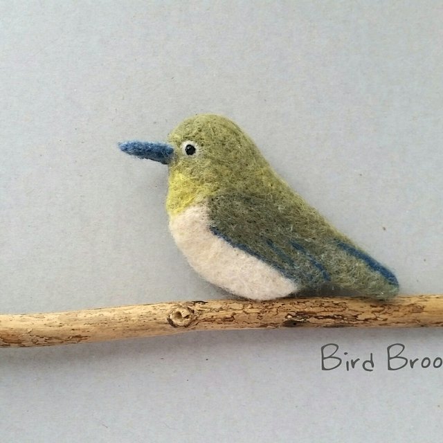 Bird Brooch14 メジロ春の鳥さん羊毛ブローチ Minne 日本最大級のハンドメイド 手作り通販サイト Bird Brooch14 メジロ春の鳥さん羊毛ブローチ Minne 日本最大級のハンドメイド 手作り通販サイト