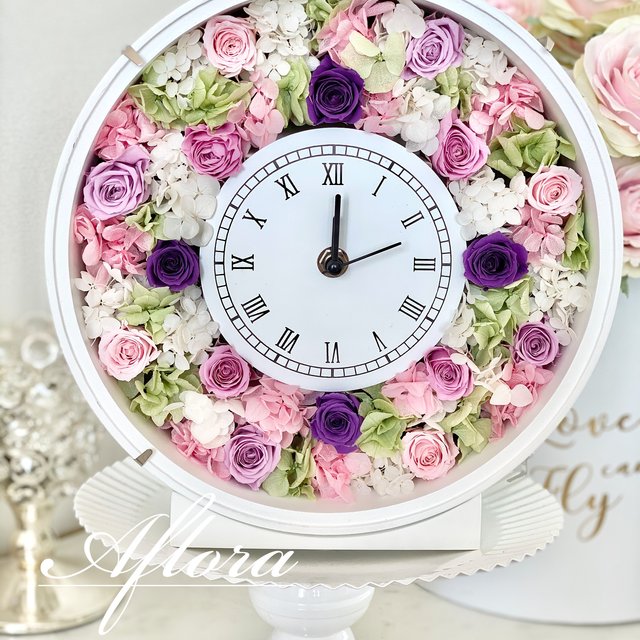 再販 5 送料無料 花時計 プリザーブドフラワー 花 プリザ 紫 ピンク 薔薇 プレゼント 誕生日 お祝い 還暦 米寿 ハンドメイドマーケット Minne 再販 5 送料無料 花時計 プリザーブドフラワー 花 プリザ 紫 ピンク 薔薇 プレゼント 誕生日 お祝い 還暦 米寿 ハンドメイドマーケット Minne