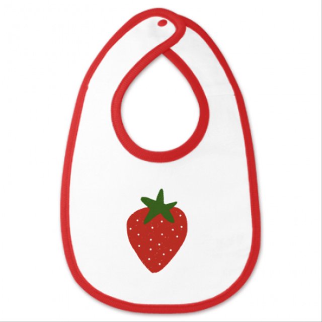 苺イラストのベビースタイ Minne 日本最大級のハンドメイド 手作り通販サイト