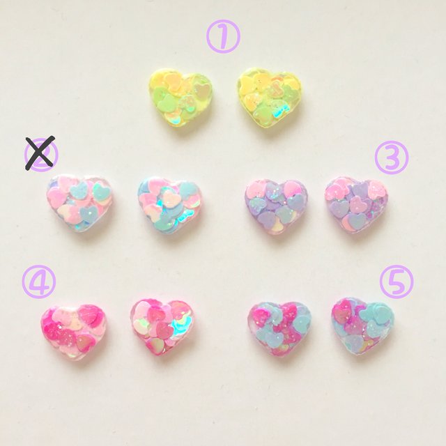 ゆめかわいい ハートピアス ハンドメイドマーケット Minne ゆめかわいい ハートピアス ハンドメイドマーケット Minne
