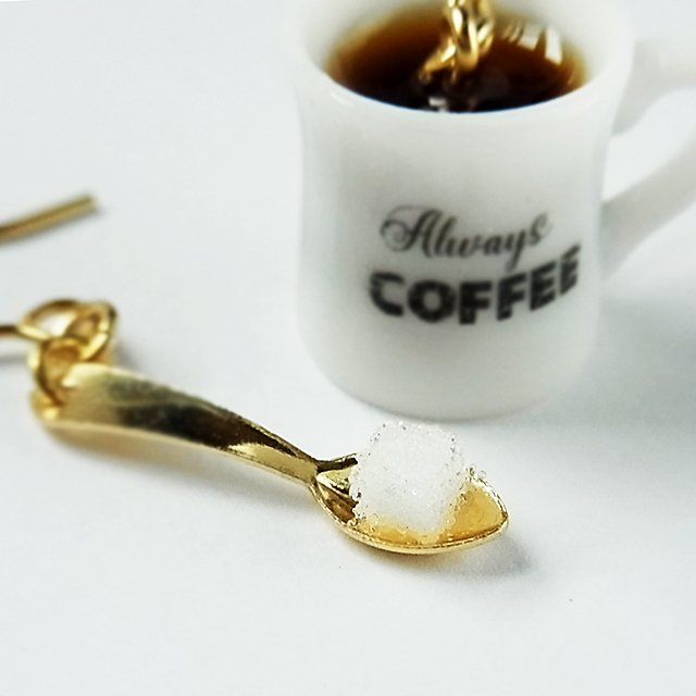 コーヒーと角砂糖のピアス ハンドメイドマーケット Minne コーヒーと角砂糖のピアス ハンドメイドマーケット Minne