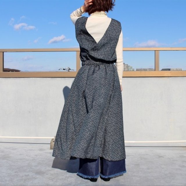 着物リメイク 紬のセットアップ風ワンピース 紗綾形文様 l ハンドメイドマーケット Minne 着物リメイク 紬のセットアップ風ワンピース 紗綾形文様 l ハンドメイドマーケット Minne