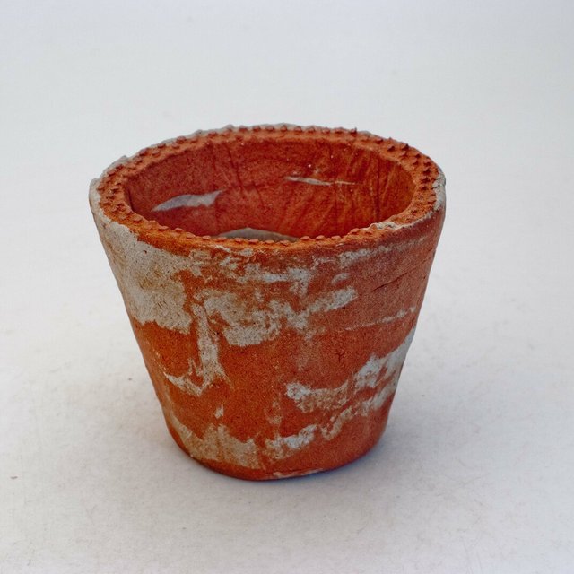 陶器製（2.5号ポット相当） SMSc-ミカゲ-2436ブラウン＆グレー
