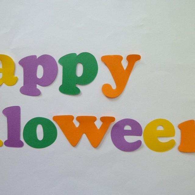 壁面飾り Happy Halloween ハロウィン 文字 ハンドメイドマーケット Minne 壁面飾り Happy Halloween ハロウィン 文字 ハンドメイドマーケット Minne