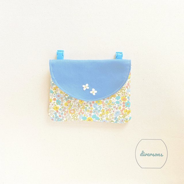 お花可愛いブルー 移動ポケット Puan Thai Com お花可愛いブルー 移動ポケット Puan Thai Com