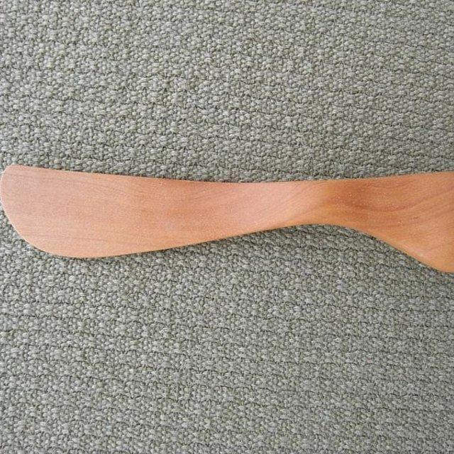 無垢の木のバターナイフ(ショートタイプ)