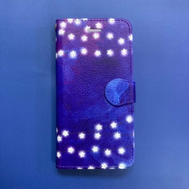 手帳型スマホケース「星のガーランド」 iPhone7/8/SE2(第2世代)対応サイズ＜現品限りの限定販売＞