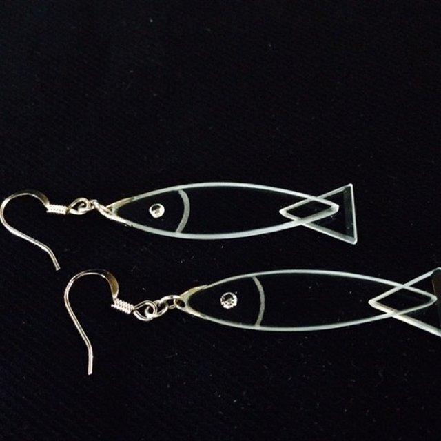 新しくなったよ 釣りあげたよ おさかなのピアス ガラス製 ハンドメイドマーケット Minne 新しくなったよ 釣りあげたよ おさかなのピアス ガラス製 ハンドメイドマーケット Minne