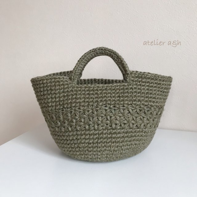 秋冬カラー 受注製作 リフ編み 麻ひもマルシェバッグ かごバッグ カーキ 麻紐バッグ Minne 日本最大級のハンドメイド 手作り通販サイト 秋冬カラー 受注製作 リフ編み 麻ひもマルシェバッグ かごバッグ カーキ 麻紐バッグ Minne 日本最大級のハンドメイド 手作り通販サイト