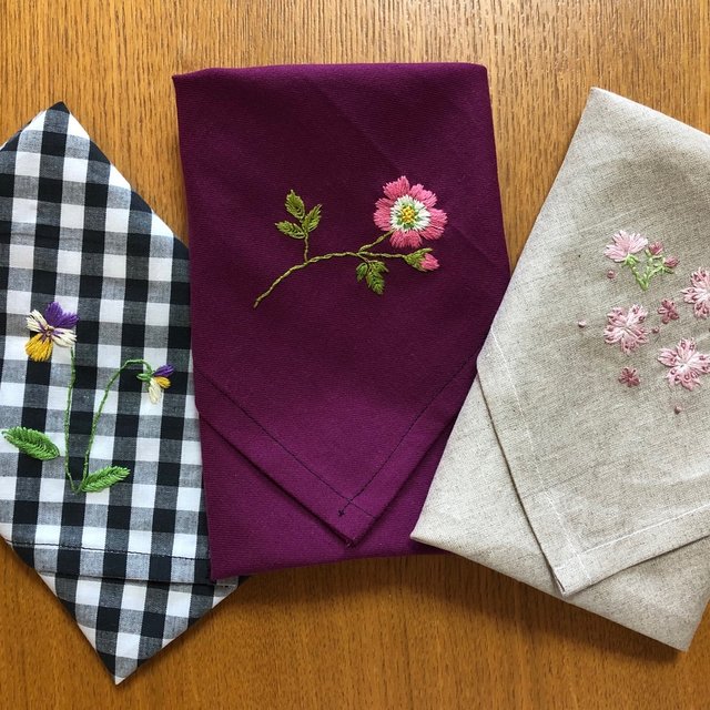 刺繍の大判ハンカチ ルピナス Minne 日本最大級のハンドメイド 手作り通販サイト 刺繍の大判ハンカチ ルピナス Minne 日本最大級のハンドメイド 手作り通販サイト