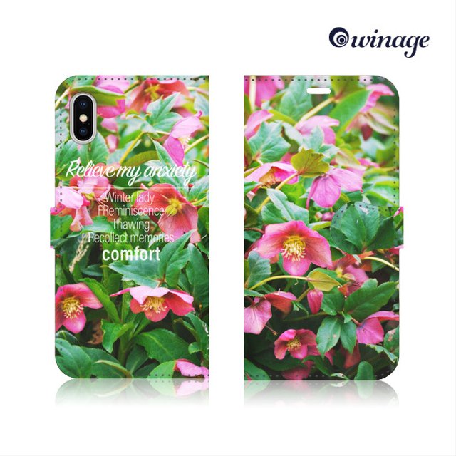 12月の誕生花の手帳型スマホケース クリスマスローズ Iphone Android対応 ハンドメイドマーケット Minne 12月の誕生花の手帳型スマホケース クリスマスローズ Iphone Android対応 ハンドメイドマーケット Minne