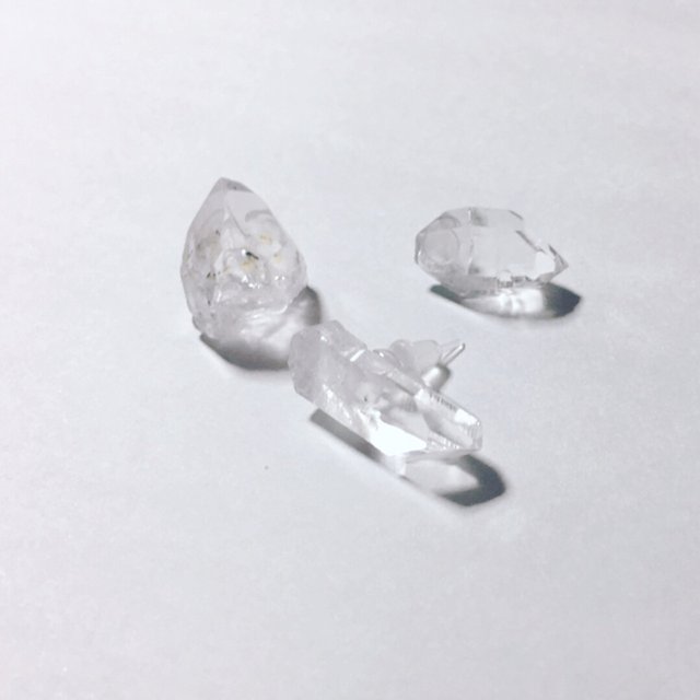 【鉱物】水晶ピアス