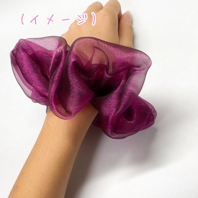 シュシュ ハンドメイド 2393(オーガンジー 13) 440円 ...