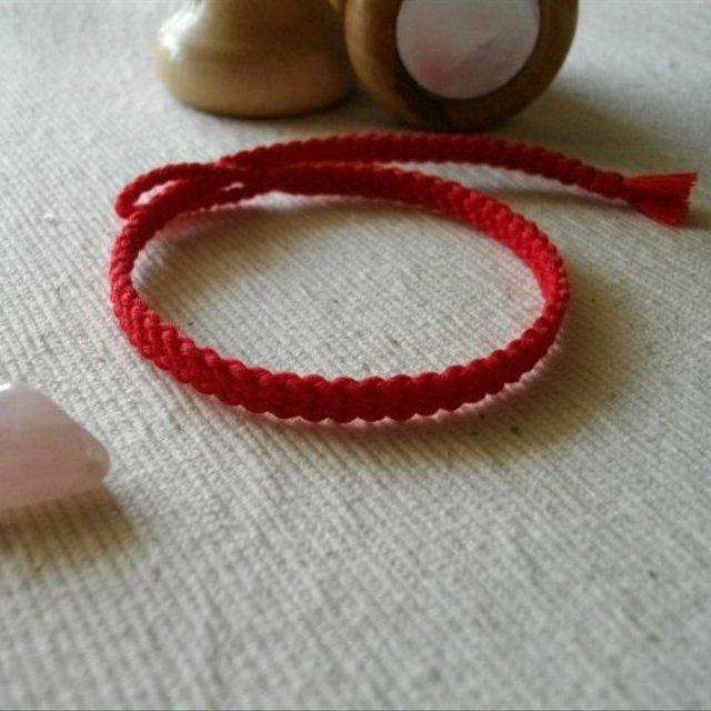 赤 組紐ミサンガ Khm504 ハンドメイドマーケット Minne 赤 組紐ミサンガ Khm504 ハンドメイドマーケット Minne