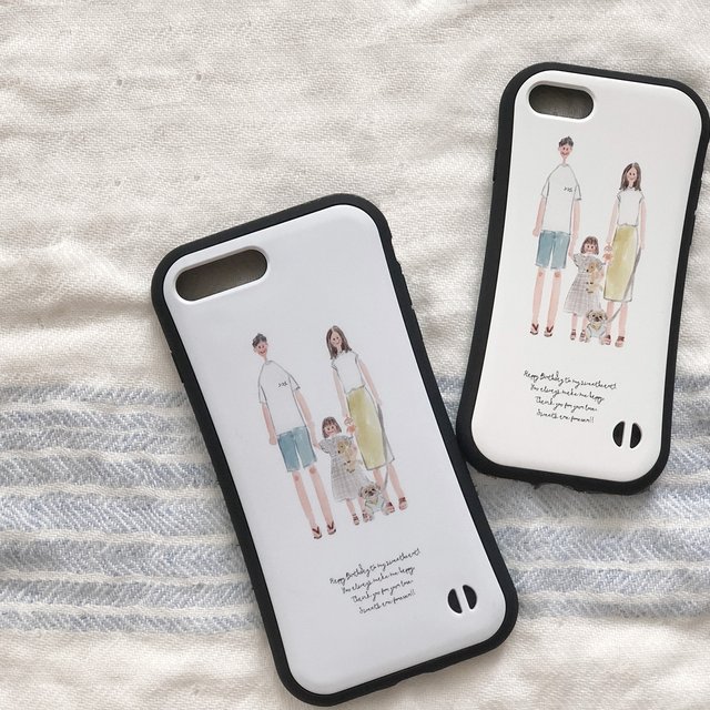 衝撃に強い耐衝撃iphoneケース グリップケース オリジナルイラスト Minne 日本最大級のハンドメイド 手作り通販サイト