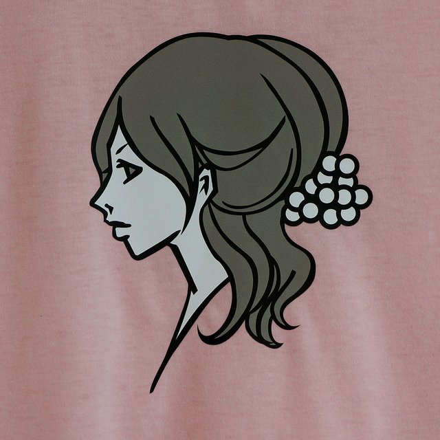 横顔の女の子tシャツ レディースm Minne 日本最大級のハンドメイド 手作り通販サイト